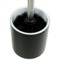 Toilet Brush Holder, Steel, Free Standing, Black, Round, Resin